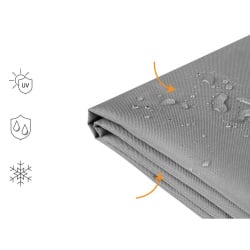 Pokrowiec przeciwdeszczowy chuva szary