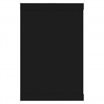 Półki ścienne kostki, 6 szt., czarne, 60x15x23 cm, płyta