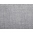 Półokrągła sofa tapicerowana - jasnoszara - tkanina obiciowa - Santis