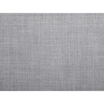 Półokrągła sofa tapicerowana - jasnoszara - tkanina obiciowa - Santis