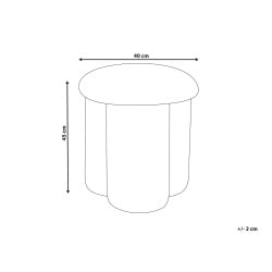Puf CARRINGTON Boucle Beżowy