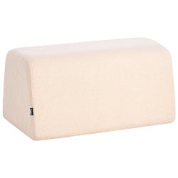Puf SINCLAIR Boucle Beżowy 79 cm 49 cm 40 cm