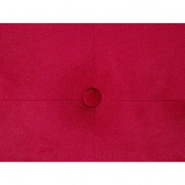 Pufa tapicerowana czerwona Shapiro