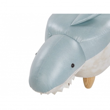 Pufa zwierzak niebiesko-biała SHARK