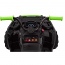 Quad xl atv na akumulator dla dzieci czarno-zielony + napęd 4x4 + bagażnik + wolny start + eva + aud
