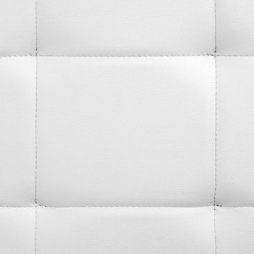 Rama łóżka, biała, sztuczna skóra, 200 x 120 cm