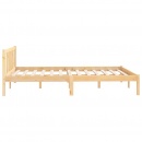 Rama łóżka, drewno sosnowe, 135x190 cm, podwójna