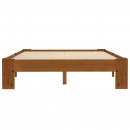 Rama łóżka, jasnobrązowa, lite drewno sosnowe, 140 x 200 cm