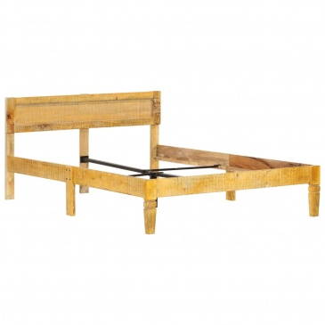 Rama łóżka, lite drewno mango, 120 cm