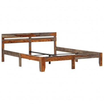 Rama łóżka, lite drewno sheesham, 160x200 cm