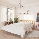 Rama łóżka, miodowy brąz, lite drewno sosnowe, 140 x 200 cm
