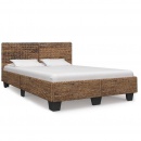 Rama łóżka, naturalny rattan, 160 x 200 cm