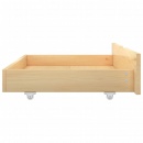 Rama łóżka z 4 szufladami, lite drewno sosnowe, 160 x 200 cm