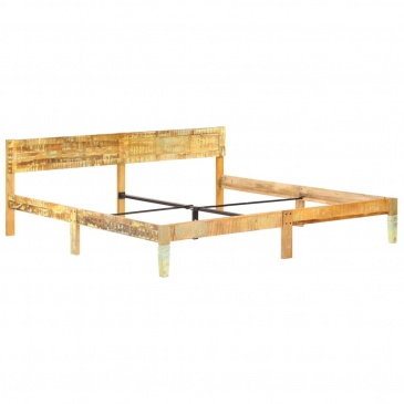 Rama łóżka z litego drewna z odzysku, 200 x 200 cm