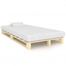 Rama łóżka z palet, lite drewno sosnowe, 120 x 200 cm