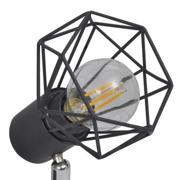 Reflektor sufitowy w industrialnym stylu z 6 żarówkami LED