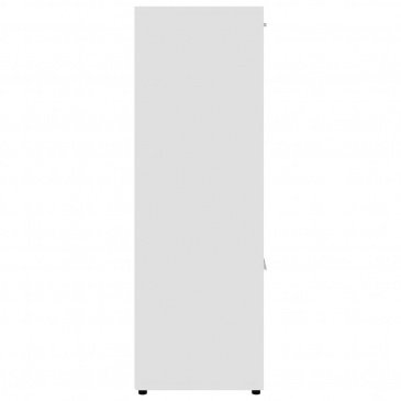 Regał, biały, 90x30x90 cm, płyta wiórowa