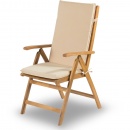 Regulowane krzesło ogrodowe 105x74x58cm Fieldmann brązowe