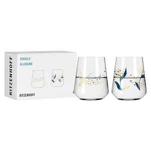 Ritzenhoff Zestaw 2 szt. szklanek kryształ Sparkle ptak, kwiaty metal szlachetny 510 ml ilustrator A Ritzenhoff Zestaw 2 szt. szklanek kryształ Sparkle ptak, kwiaty metal szlachetny 510 ml ilustrator A