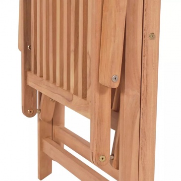 Rozkładane krzesło ogrodowe, lite drewno teakowe