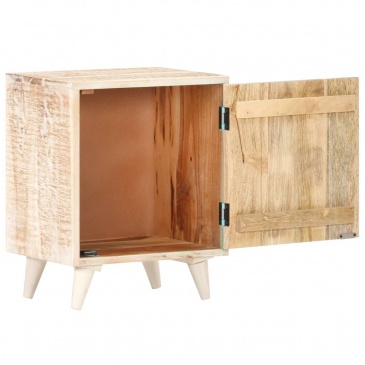 Rzeźbiona szafka nocna, 40 x 30 x 50 cm, lite drewno akacjowe