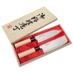 Satake Megumi Zestaw nóż Santoku + Nakiri