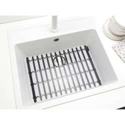 Silikonowa mata do zlewu ciemno szara 302589