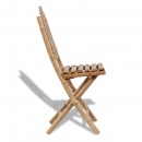 Składane krzesła ogrodowe, 2 szt., bambusowe