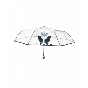 Składany parasol przezroczysty, pies