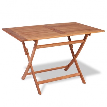 Składany stół ogrodowy z drewna tekowego, 120x70x75 cm