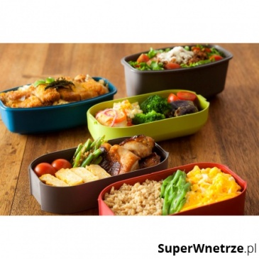 Pojemnik na lunch, 10 cm, Smart Lunch, SnackBento, Czerwony