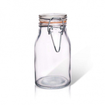 Słoik, pojemnik szklany patentowy z klipsem, BELA, 0,2 l