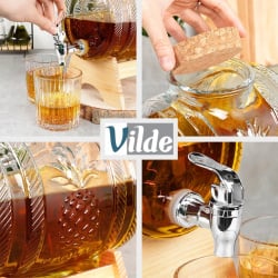 Słój do napojów z kranikiem i stojakiem 3 l