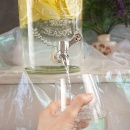 Słój słoik dystrybutor szklany z kranikiem kranem do napojów lemoniady 3 l