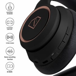 Słuchawki bezprzewodowe ANC FashionTV FTV-0019 Black Rose Collection (1)