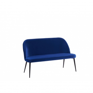 Sofa 2-osobowa welurowa niebieska OSBY