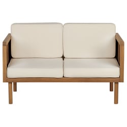 Sofa dwuosobowa baratti drewno akacjowe jasne drewno Sofa dwuosobowa baratti drewno akacjowe jasne drewno