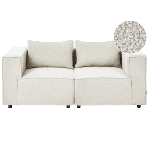 Sofa modułowa dla 2 osób AXEBO Złamana biel Boucle