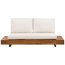 Sofa ogrodowa dla 2 osób MARETTIMO Certyfikowane drewno akacjowe Brązowy