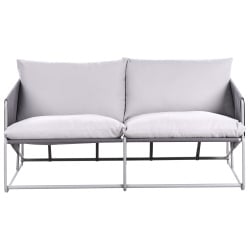 Sofa ogrodowa dla 2 osób PONTE Metal Szary