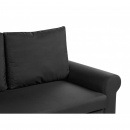 Sofa rozkładana czarna SILDA