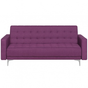 Sofa rozkładana fioletowa ABERDEEN