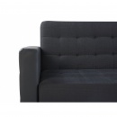 Sofa rozkładana grafitowa z czarnym ABERDEEN