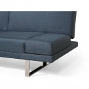 Sofa rozkładana tapicerowana szaro-niebieska Coluzzi