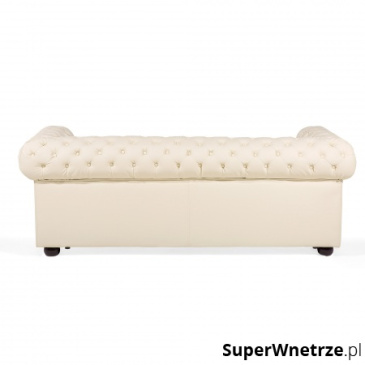 Sofa skórzana beżowa Vento