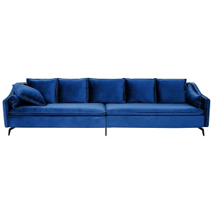 Sofa welurowa niebieska aure