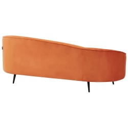 Sofa welurowa pomarańczowa savar