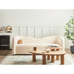 Sofa welurowa złamana biel veltada