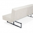 Sofa z funkcją spania tapicerowana jasnobeżowa Canna BLmeble