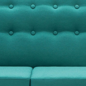 Sofa z leżanką, obita tkaniną, 171,5 x 138 x 81,5 cm, zielona